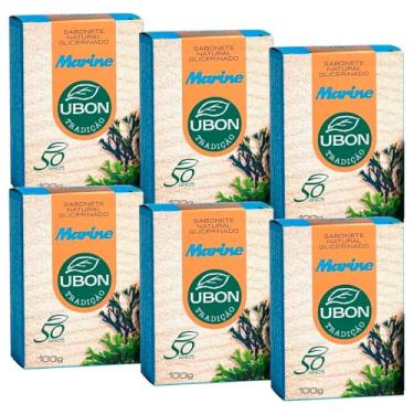 Imagem de Kit 6 Sabonete Natural Glicerinado Marine Ubon 100g