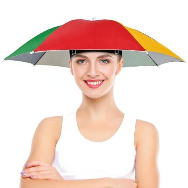 Imagem de Chapéu de guarda-chuva NOUCCI 69cm, elástico colorido, 8 costelas