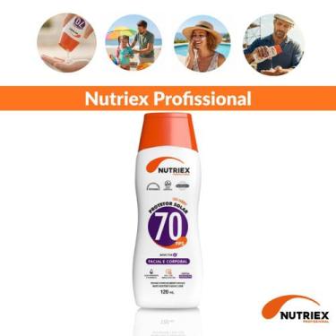 Imagem de Protetor Solar Nutriex Fps 70 Facial Corporal 120ml