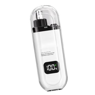 Imagem de Aparador de pelos do nariz masculino e feminino | Aparador elétrico portátil para aparar pelos do nariz - Solução de cuidados diários, equipamento de aparar o rosto para pai, marido, esposa