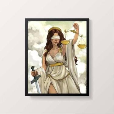 Imagem de Quadro Deusa Da Justiça Ii 24X18Cm - Quadros On-Line