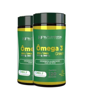 Imagem de 2X omega 3 puro oleo de peixe 1000MG 120CPS epa 540 dha 360 - HF SUPLE