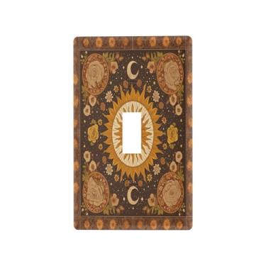 Imagem de Blueangle Capa de placa de parede para interruptor de luz de interruptor de luz solar vintage capa decorativa para tomada de parede, tamanho 1 - gangue 4,53 x 2,76 polegadas (27)