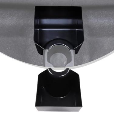 Imagem de Organizador de bandeja de caixa de armazenamento traseiro para carro compatível com Fiat 500 2016-2024, suporte traseiro para copo de água, organizador de caixa de armazenamento, acessórios internos