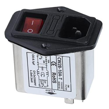 Imagem de Zerodis Filtro de Energia EMI, Supressor de Interferência Eletromagnética, AC 115-250V 50/60 Hz, para Ventilador de Componente Eletrônico de Equipamento de Laboratório