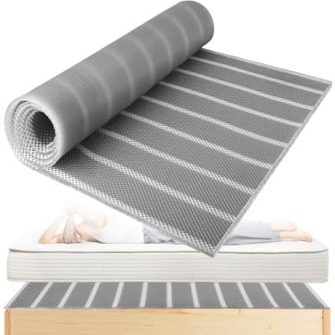 Imagem de UCandy Colchão sob colchão com fibra de malha respirável, ventilável sob o colchão, ventilação, fluxo de ar, aberturas de malha 3D para trailers, campistas e barcos (211 x 150 cm)