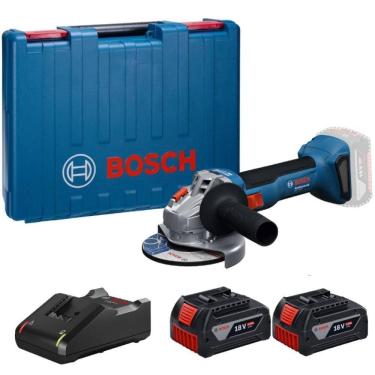 Imagem de Esmerilhadeira 4.1/2-5Pol 18V Com 2 Baterias Gws 18V-8 Bosch