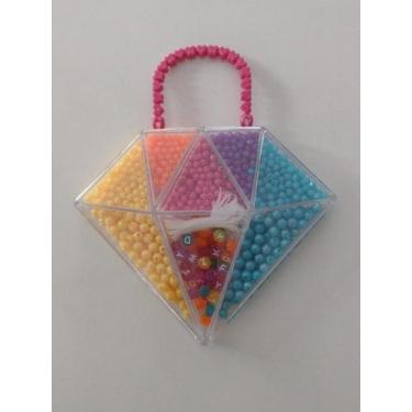 Imagem de Kit Bijuteria Miçangas Biju Collection Kit Pocket Alcinha - DM Toys