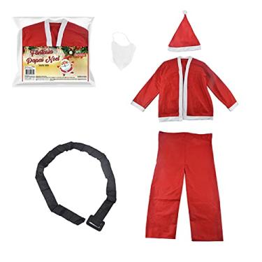 Imagem de Fantasia Roupa de Papai Noel com Capuz