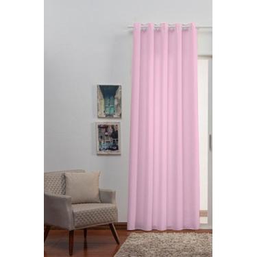 Imagem de Cortina Oxford Tecido 1,40x2,50 uma parte - porta - Filomena, Rosa