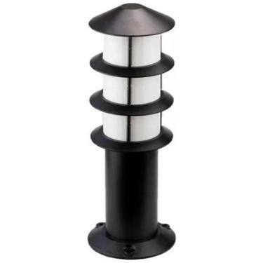 Imagem de Poste Balizador Germany Oriental Externo 35X13Cm Preto