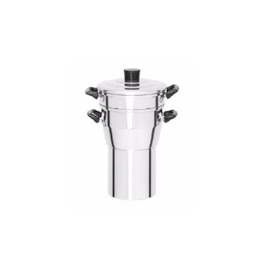 Imagem de Cuscuzeiro de Alumínio com Peneira Interna e Tampa