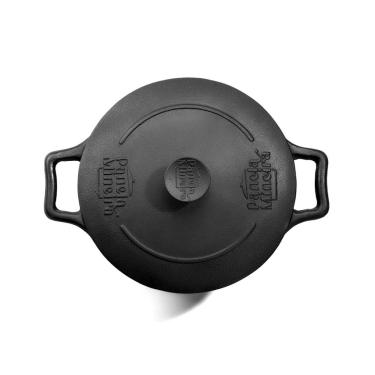 Imagem de Caçarola Artesanal com Tampa de Ferro Panela Mineira 26cm 5L