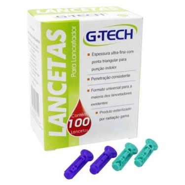 Imagem de Lanceta para lancetador G-Tech II 28G - caixa com 100 unidades