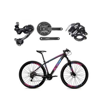 Imagem de Bicicleta Aro 29 KSW XLT 27v Shimano Deore/Altus Freio Hidráulico Garfo com Trava Alumí...