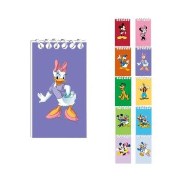 Imagem de Caderno Espiral Mickey Mouse E Minnie Mouse 10 Peças, Bloco De Notas F