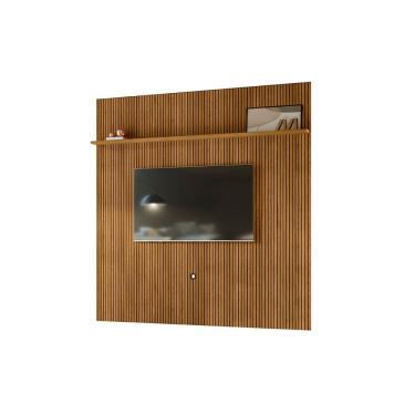Imagem de Painel Piso-Teto New Guaporé para TV até 75 com Prateleira Cumaru Liberty Móveis