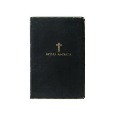 Imagem de Livro - Bíblia Sagrada ACF, Letra Grande, Capa luxo preta, Leitura Per