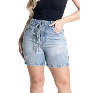 Imagem de Shorts Jeans Sawary - 281349 - Azul médio 46-Feminino
