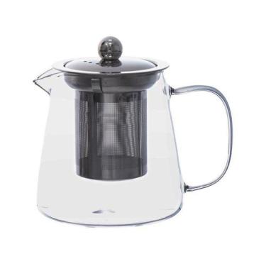 Imagem de Chaleira de vidro com infusor e tampa de inox hauskraft 450ml na caixa