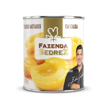 Imagem de Pessego Metades em Calda Lata 430g Fazenda Sedrez