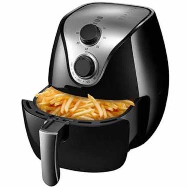 Imagem de Fritadeira AirFryer Multilaser familia 4litros original 220V, Preto, 1
