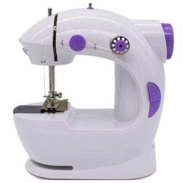 Imagem de Mini Máquina De Costura Doméstica Portátil Compacta Bivolt - SHOPPING 