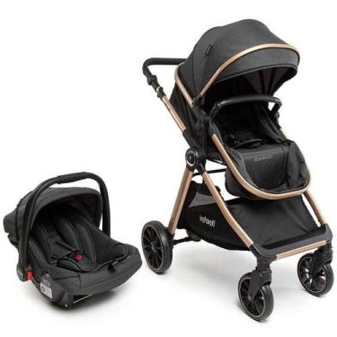 Imagem de Carrinho de Bebê Romanzo Travel System Infanti-Preto Bronze