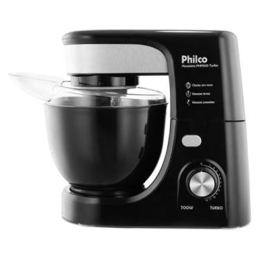 Imagem de Batedeira Planetária 700W Philco PHP500P 12 Velocidades Turbo Preta, 2