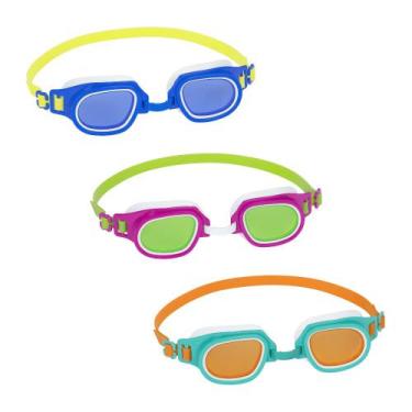 Imagem de Óculos Natação Infantil Aquanaut Cores Diversas - 21003 - BESTWAY