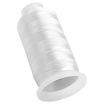 Imagem de Venda Louca Linha de bordado para máquina, baixa taxa de desconexão de linha de máquina de costura para uso doméstico para costura(Branco)