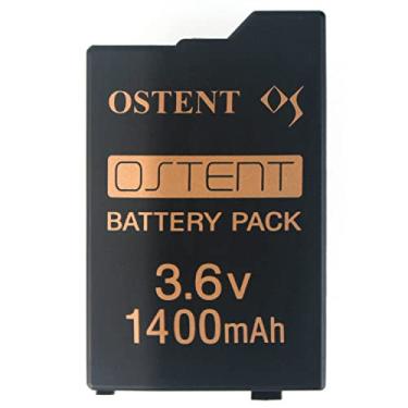 Imagem de OSTENT Substituição de bateria recarregável de polímero de íon de lítio real 1400mAh 3.6V versão atualizada para console de videogame Sony PSP 2000/3000 PSP-S110