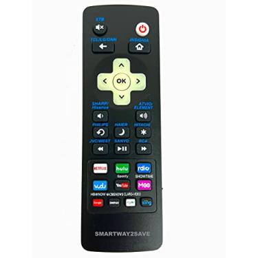 Imagem de Controle remoto universal para Roku Televisions compatível com TCL, LG, ONN, Sharp, Philips, Hisense, JVC, RCA, Sanyo, Haier, Insignia, Hitachi. e jogadores de caixa.