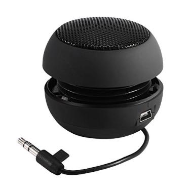 Imagem de Mini alto-falante, portátil, design telescópico, para computador, smartphone, tablet MP3, leve, fácil de transportar, alimentado por USB, som de alta inteligibilidade, perfeito para viagens, etc., 2 cores (preto)