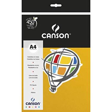 Imagem de Papel Colorido A4 180g/m², Canson, 66661140, Amarelo, 50 Folhas