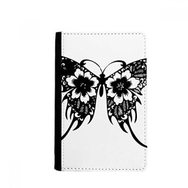 Imagem de Carteira estilo chinês borboleta com asas florais, porta-passaporte, Notecase Burse
