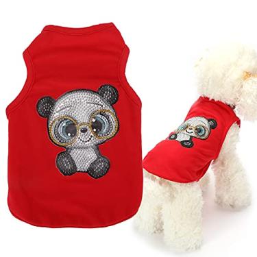 Imagem de Camiseta para filhotes, colete para cães lavável ao ar livre para cães (vermelho, M, Papai Noel)
