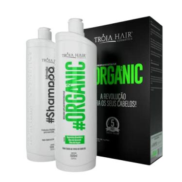Imagem de KIT ESCOVA PROGRESSIVA ORGANIC TROIA HAIR 2X1000ML (Kit Organic Passo 1 e 2)