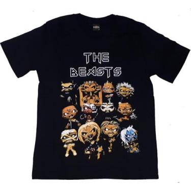 Imagem de Camiseta Iron Maiden Eddies Beasts Preta Rock Metal Hcd560 Rch - Belos