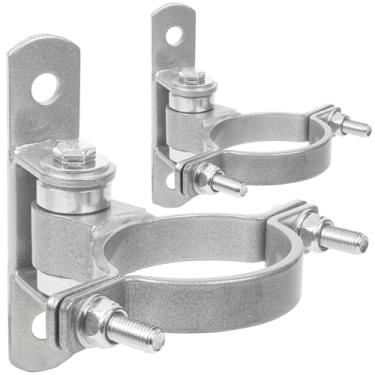 Imagem de Gudwells Dobradiças de portão de metal industrial de rolamento selado redondo de 10 cm para portões grandes e pesados de entrada de automóveis de até 500 kg, para dobradiças de portão redondas a