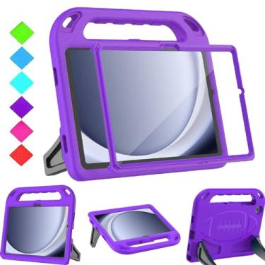 Imagem de BMOUO Capa infantil para Samsung Galaxy Tab A9 Plus 27.9 cm 2023 (SM-X210/X216/X218) - com protetor de tela integrado, alça conversível à prova de choque com suporte para Samsung Galaxy Tab A9 Plus,