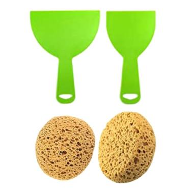 Imagem de WeiLaiKeQi Textura Esponja Textura Do Teto Esponja Remendo de Parede, Decoração de Casa Esponja Drywall Textura, Remendo Esponja para Teto Pintura Diy, 2 esponjas de textura, Tamanho real