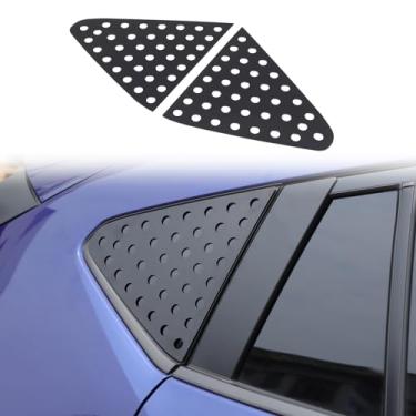 Imagem de Guarnição da tampa da persiana da janela traseira do carro compatível com Subaru Crosstrek 2024 +, Louvers de carro de liga de alumínio Persianas de janela lateral traseira acessórios decorativos