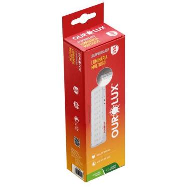 Imagem de Luminária De Emergência 30 LEDs 2W - Ourolux