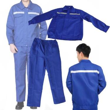 Imagem de Conjunto Uniforme EPI Segurança Do Trabalho Faixa Refletiva Obra Mecan