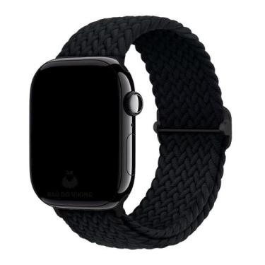 Imagem de Pulseira Nylon Trançada Tecido Compatível Com Apple Watch - Baú do Vik
