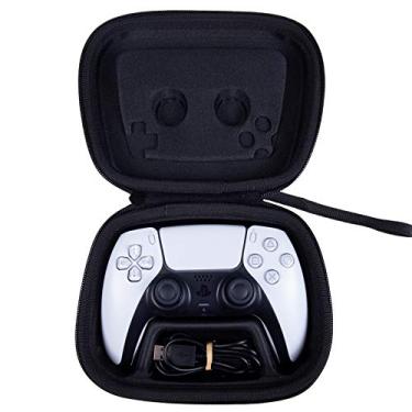 Imagem de khanka Capa rígida de substituição para controle sem fio Sony PlayStation 5 DualSense (preto)