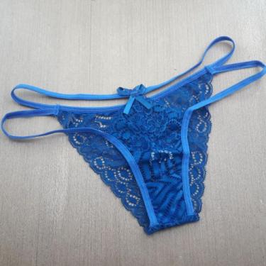 Imagem de Tanga Ana Lua em Renda - De Prazer, Azul atalaia