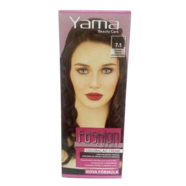 Imagem de Coloração Fashion Color 7.1 Louro Médio Acinzentado 60g - Yamá