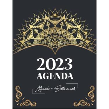 Imagem de 2023 Agenda - Mensile - Settimanale: Planner mensile/settimanale 2023 | gennaio 2023 - dicembre 2023 | 12 mesi con ferie | Agenda Calendario Organizzatore